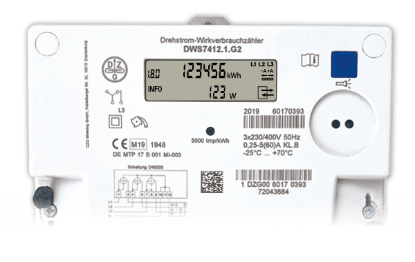 Stromzähler Modell DZG DWS 7412