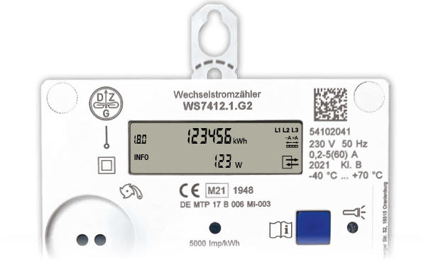 Stromzähler Modell DZG WS7412
