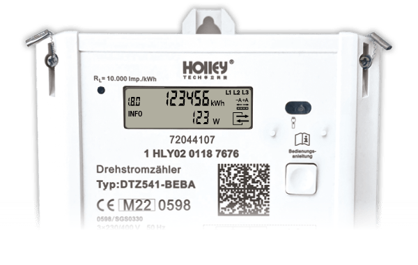 Stromzähler Modell Holley DT2-541 BeBa