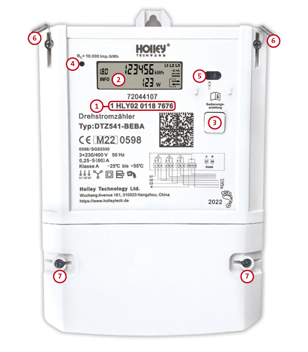 Holley DTZ Abbildung Zähler